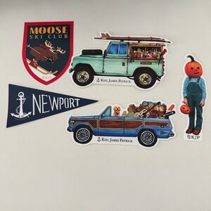 Set of 5 Kiel James Patrick Stickers